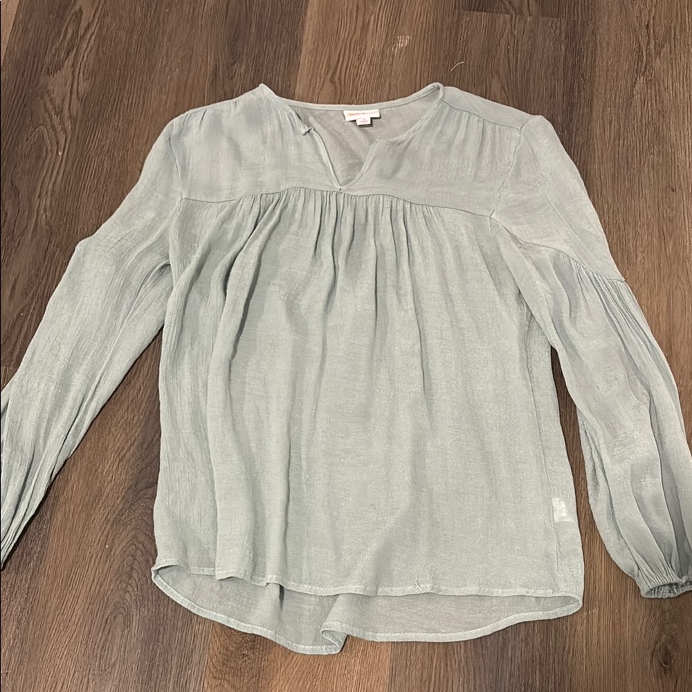 Women's Blue Green Blouse